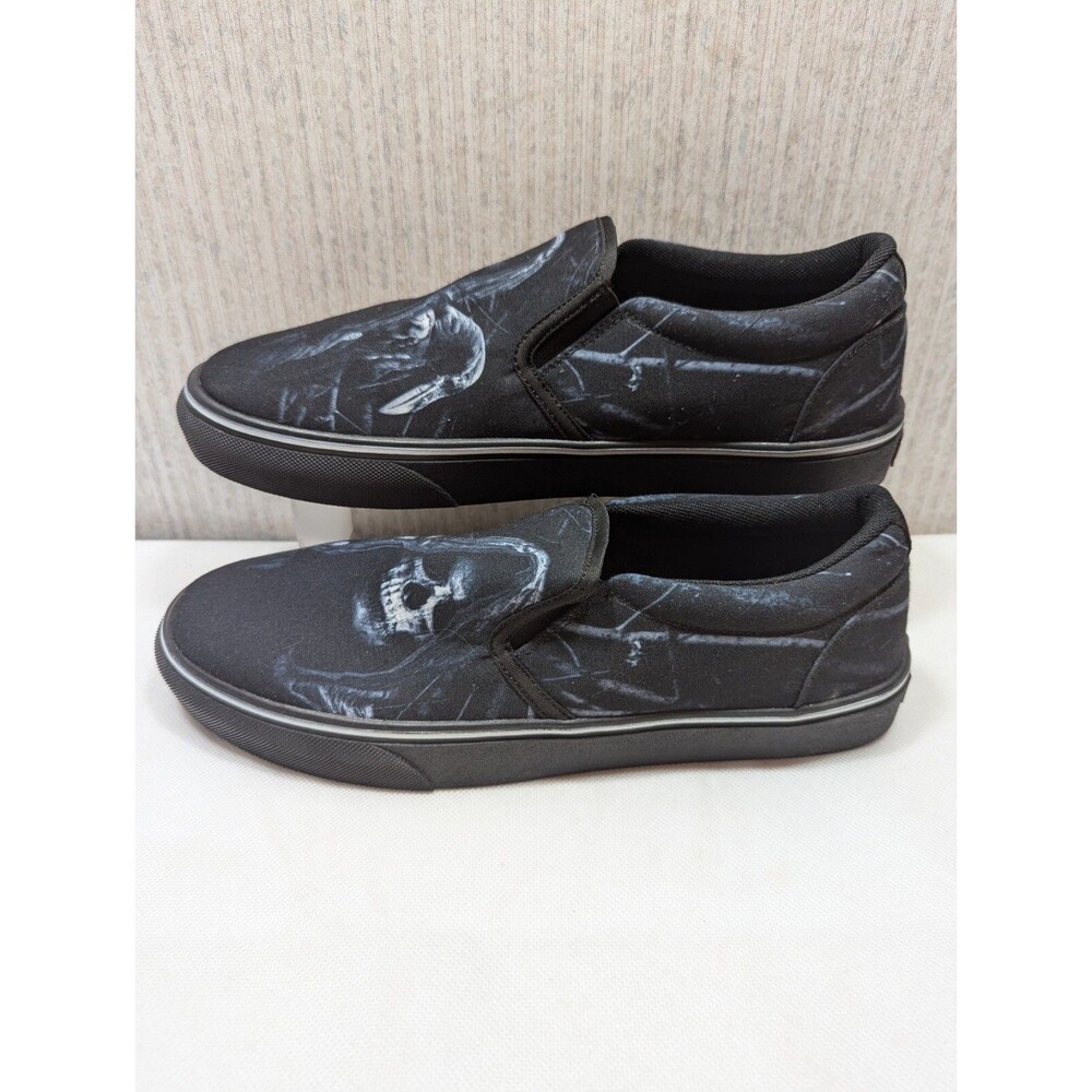 Raad Grim Reaper And Raven Men's Slipons / Black Sole / US 12 / EU 46